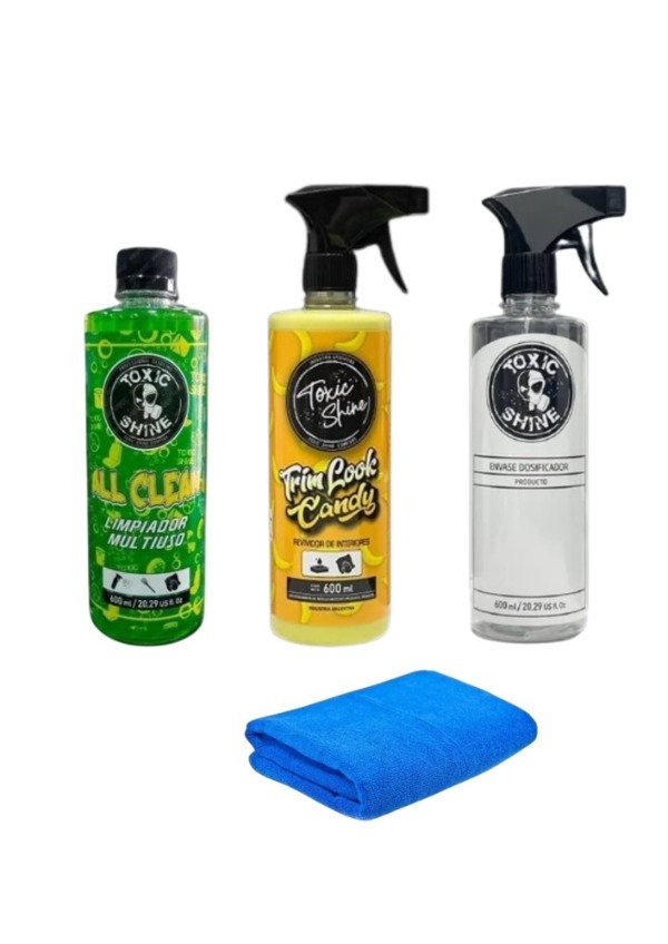 Producto - COMBO TOXIC SHINE LIMPIEZA PROFUNDA Y REVITALIZADO INTERIOR