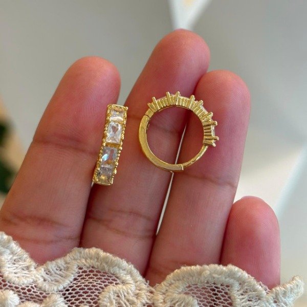 Producto - Argollas Doradas + Shine (cod.917)