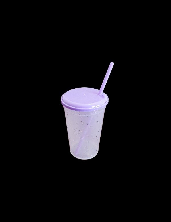 Producto - VASO GLITTER  X500ML TAPA Y SORBETE (ELEGIR PRODUCTO)