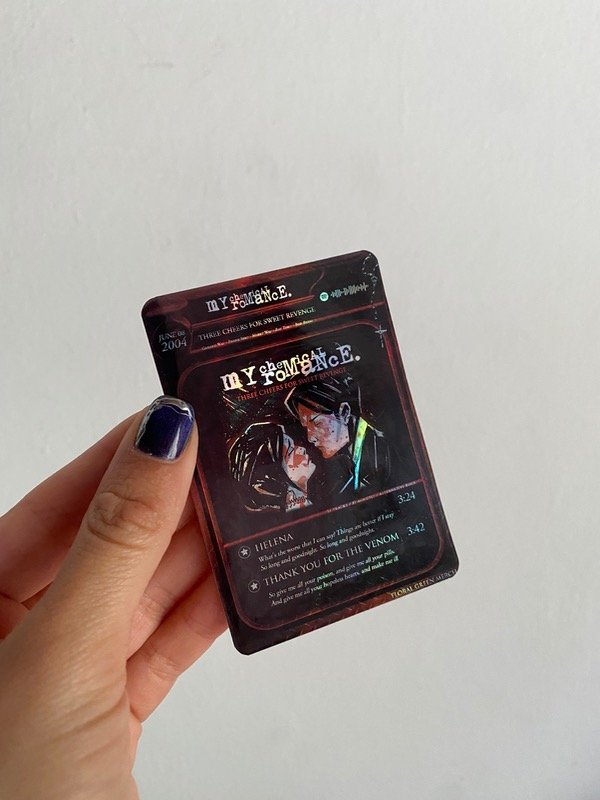 Producto - Carta Coleccionable Three Cheers - MCR