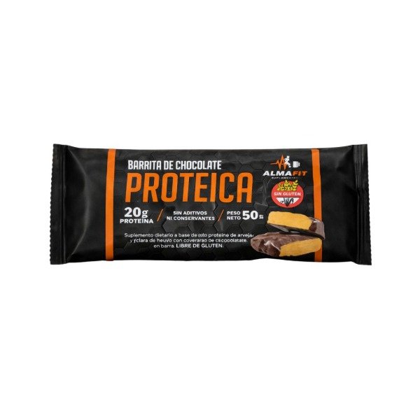 Producto - Barritas 20g Proteina sabor Chocolate Negro - Alma Fit - 0