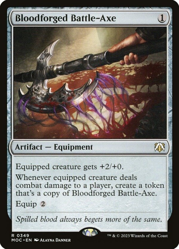 Producto - Bloodforged Battle-Axe  March of the Machine Commander