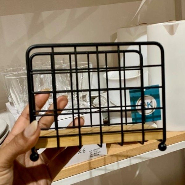 Producto - Servilletero Rectangular Hierro 5478