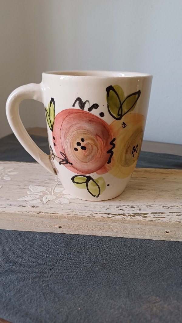 Producto - Taza Rosetón Hojitas - 2