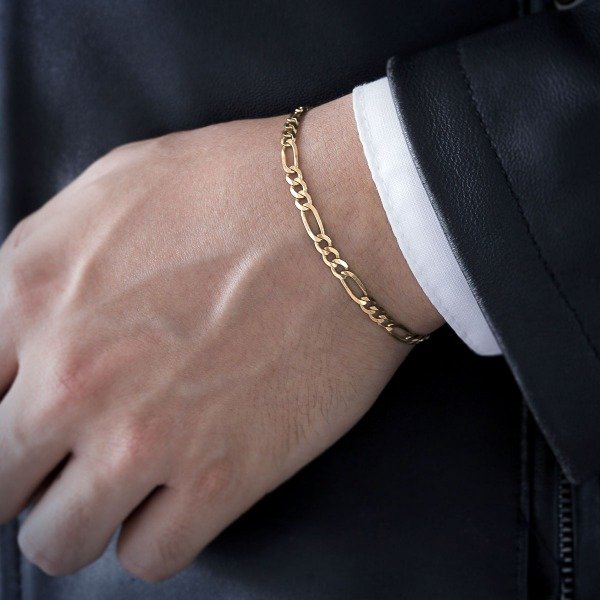 Producto - Pulsera FIGARO dorada unisex (chica)