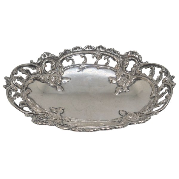 Producto - Antiguo despojador labrado plata Alemana 800 12cm x 8cm
