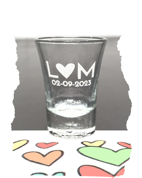 Producto - Vaso shots souvenirs para casamiento X50
