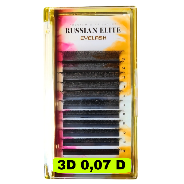 Producto - Extensiones Tecnologicas Russian Elite 3D 0.07 D