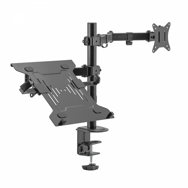 Producto - Soporte escritorio doble p/notebook y monitor 17" a 32" -max 9kg -inclinación