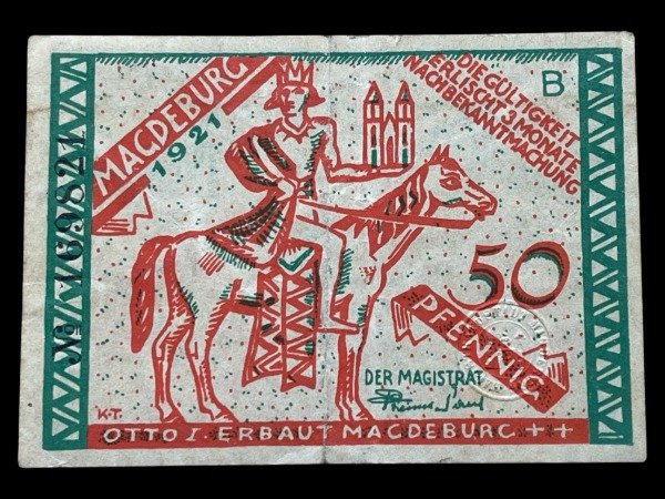 Producto - Alemania - Magdeburg (1921) 50 Pfennig
