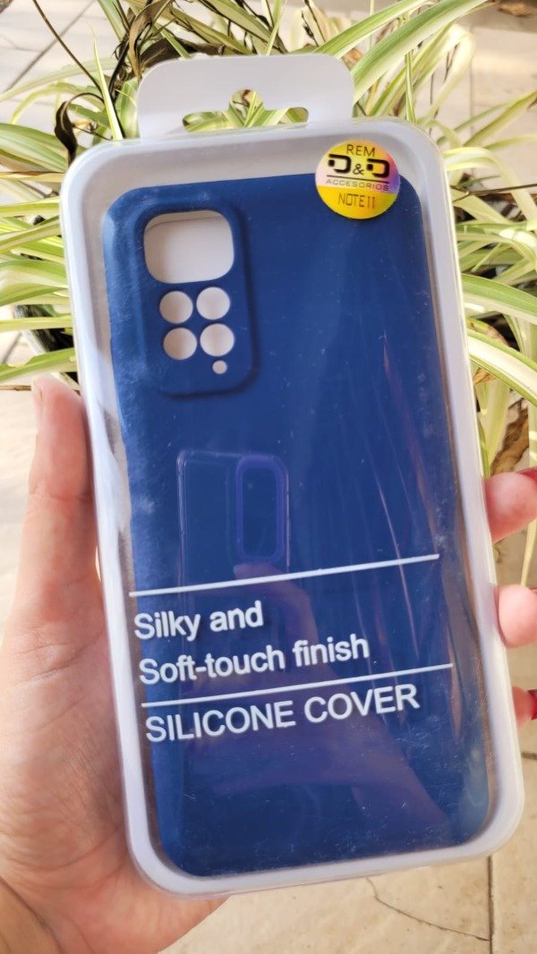 Producto - Xiaomi note 11 silicona case con felpa azul