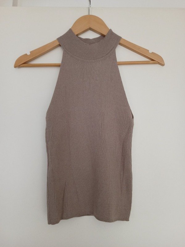 Producto - Top tejido beige Oklan