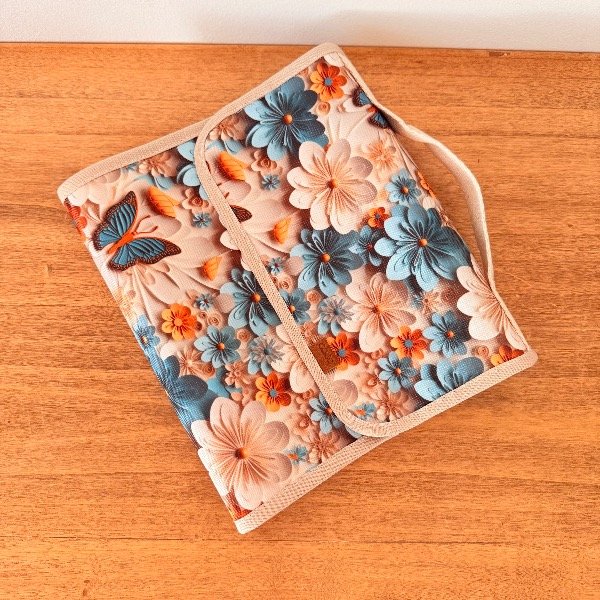 Producto - NECESER MALENA Diseño Azul/Dorado