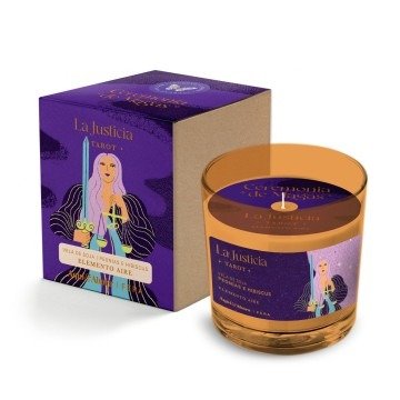 Producto - Velas de Soja Ceremonia de Magas LA JUSTICIA - Aire  Peonías e Hibiscus