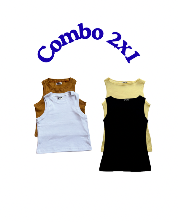 Producto - Combo 2X1 Musculosas bote y limay