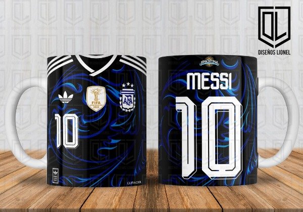 Producto - "NUEVA" PLANTILLA PARA TAZAS SELECCIÓN ARGENTINA - SUPLENTE MUNDIAL 2026 (MESSI)