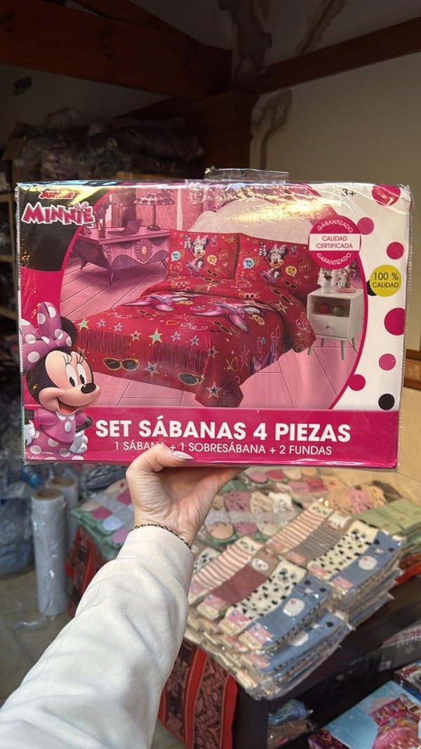 Producto - Sábanas Infantiles Minnie 2 4 piezas