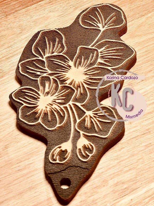 Producto - Sello flor ramillete 20x10