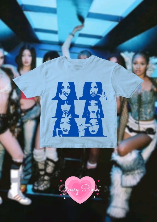 Producto - Baby Tee celeste KATSEYE - DTF