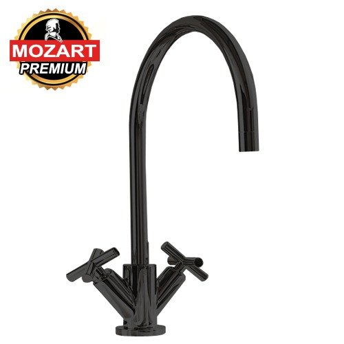 Producto - MEZCLADORA BOSTON NEGRA BAÑO/COCINA PICO BAR EXTRA ALTO - 7077