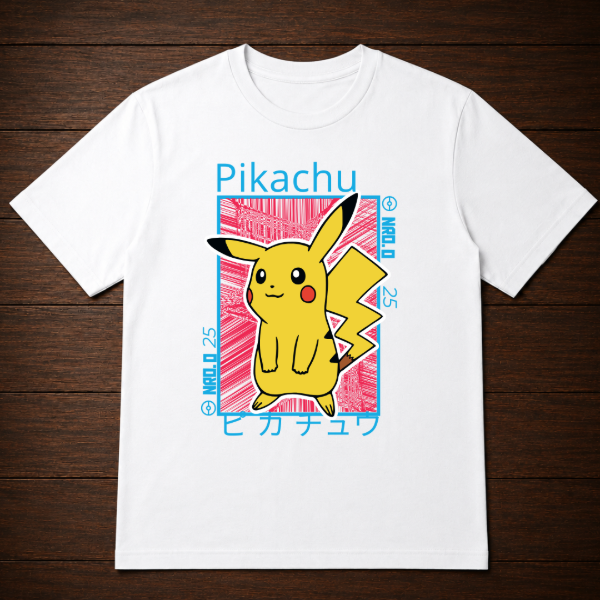 Producto - Remera - Pikachu Retrato (Pokemon) - 2