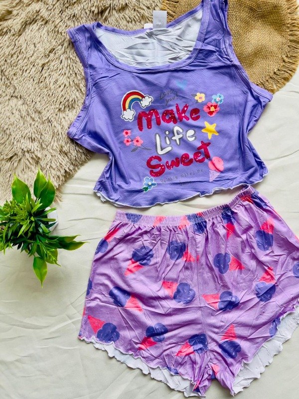 Producto - UNIDAD - Pijama dama 2 piezas - (Musculosa + short) 757