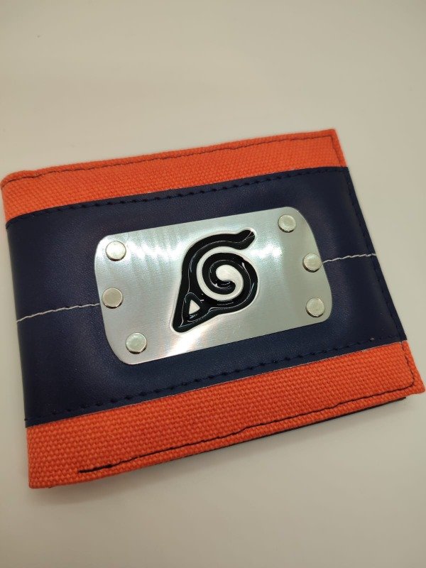 Producto - Billetera ecocuero con logo de metal Naruto