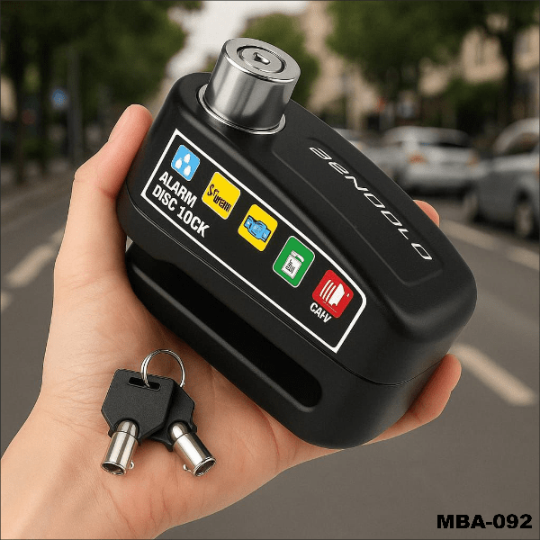 Producto - TRABA DISCO DE MOTOS BLINDADO CON ALARMA