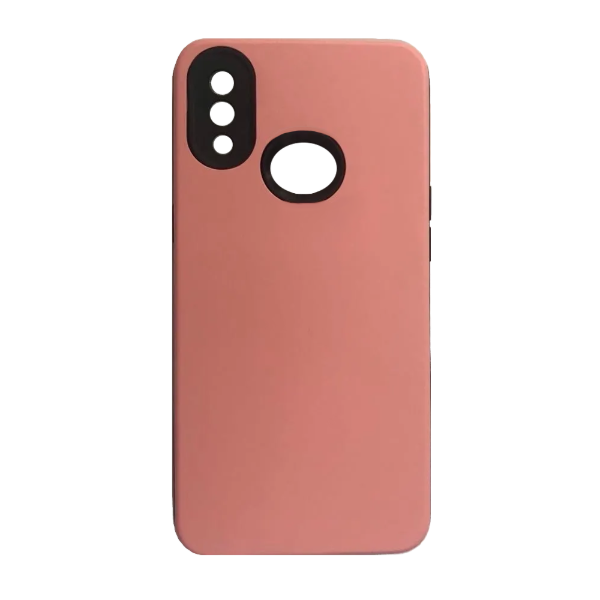 Producto - Funda TPU revestida con Silicona - Color Rosa y Negro - Samsung A10 S - Mobile