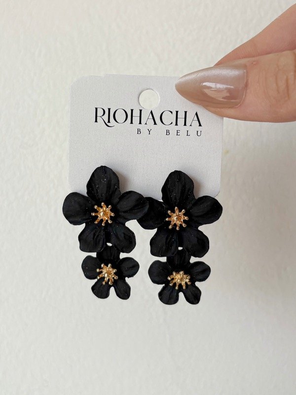 Producto - Aros Orquídea (negro)