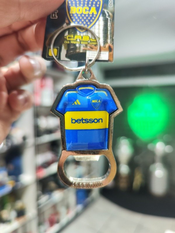 Producto - Llavero Boca Juniors camiseta destapador