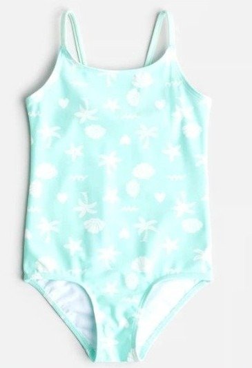 Producto - HyM. Traje de baño entero caracoles verde agua con protección UV50