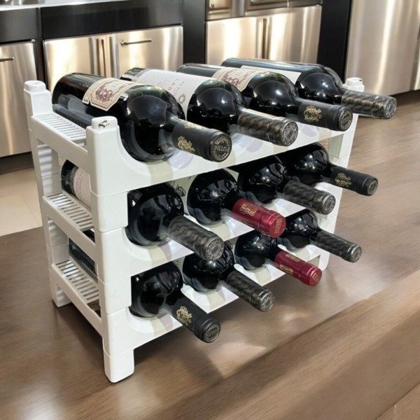 Producto - LIQUIDACION POR FALLA - 2 ESTANTES PLÁSTICOS APILABLES QUEBRADURA NO AFECTA USO