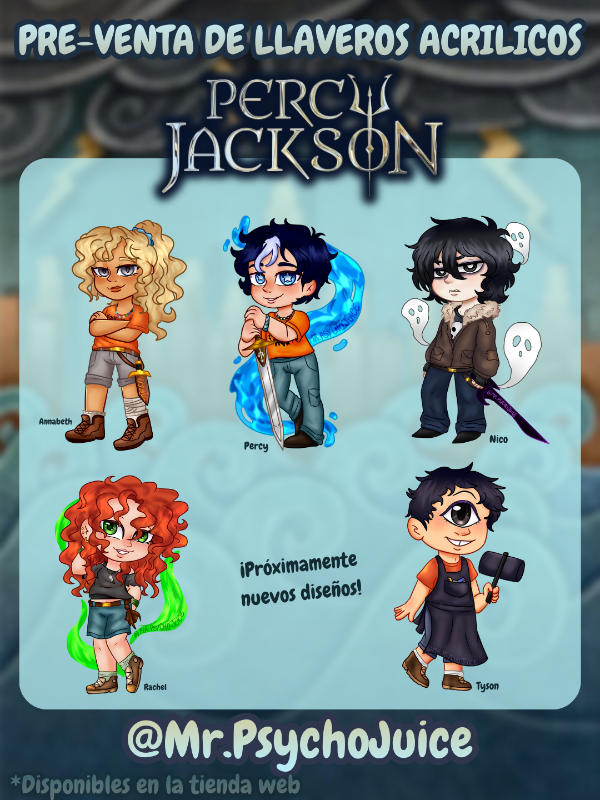 Producto - (PRE VENTA) llaveros Percy Jackson