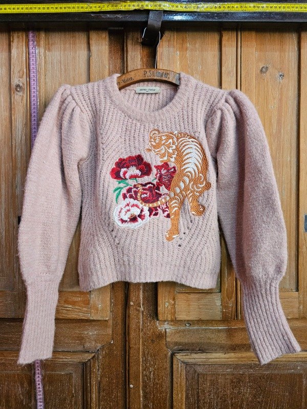 Producto - Sweater Jazmín Chebar Rosa t.1