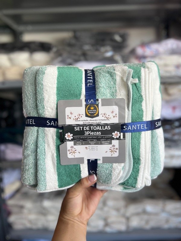 Producto - Toallon 3 piezas verde agua