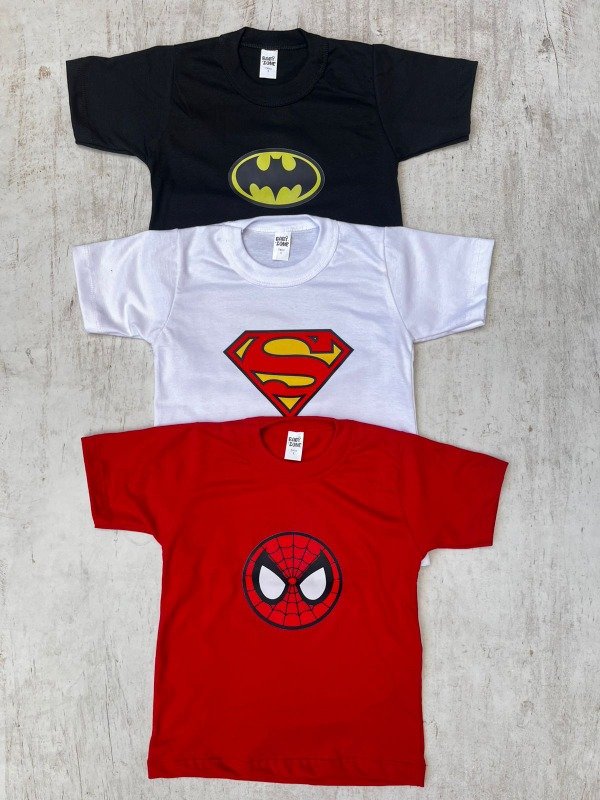 Producto - Remera super héroes (2-5 años) precio x4