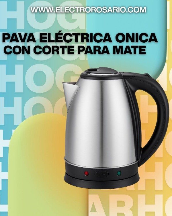 Producto - PAVA ELECTRICA ONICA - CON CORTE MATE