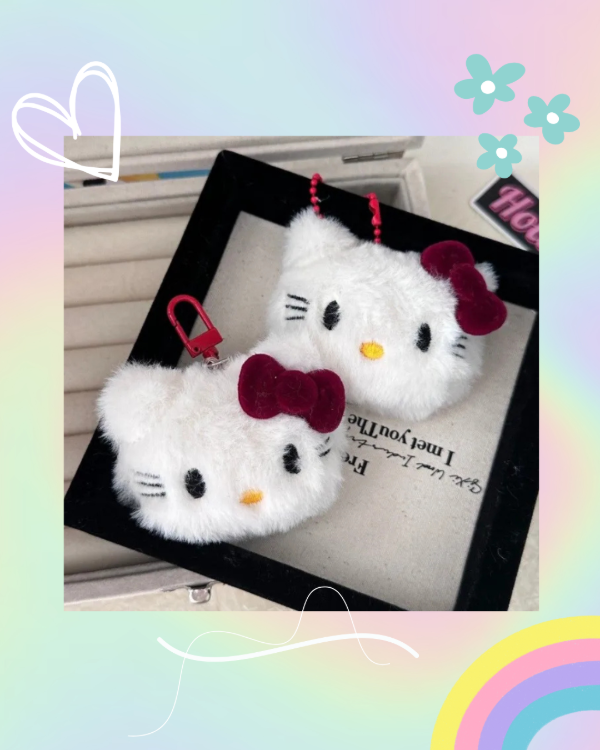 Producto - Llavero de Peluche Kitty Roja