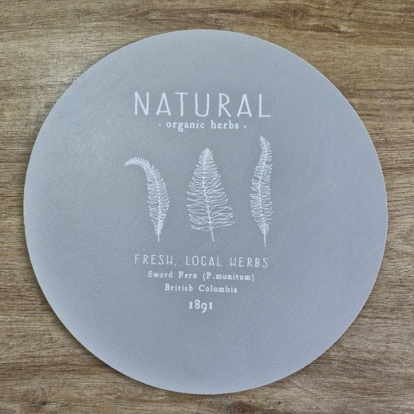 Producto - Set Individuales Natural Gris x4