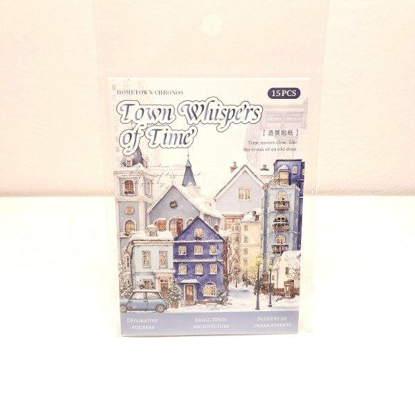 Producto - Set de 15 stickers - Town Whispers: Snow Lane