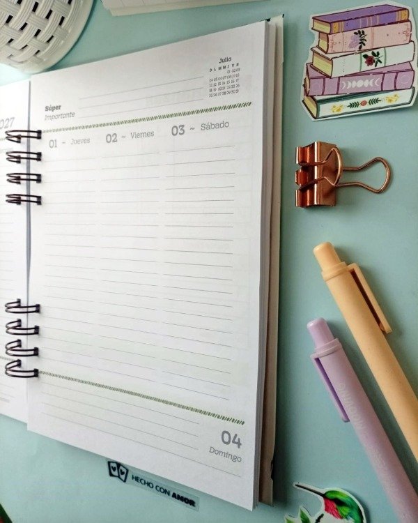 Producto - Agenda semanal Vertical Serena - 4