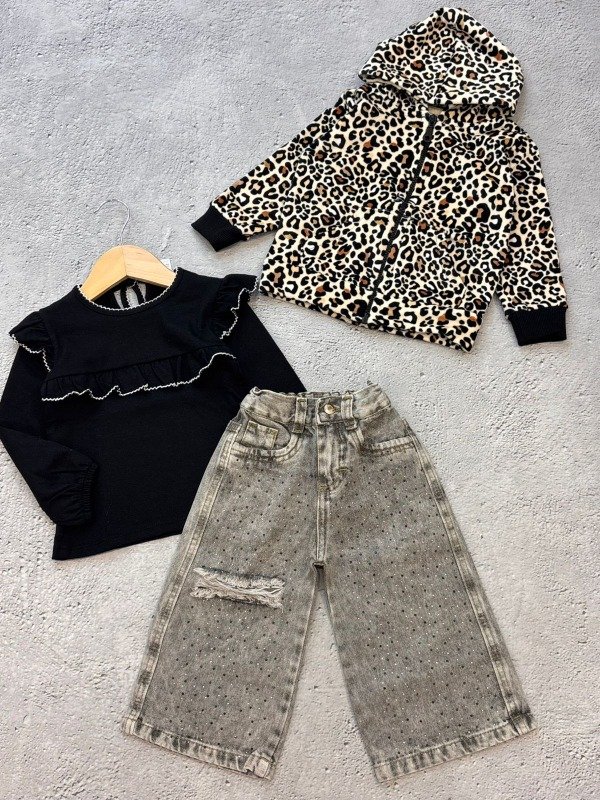 Producto - Camiseta beba negra puntilla