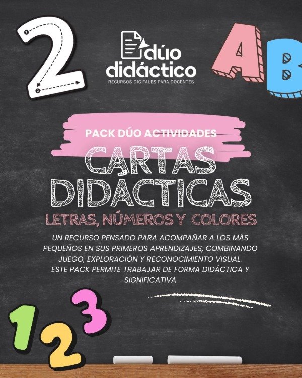 Producto - PACK DÚO CARTAS DIDÁCTICAS