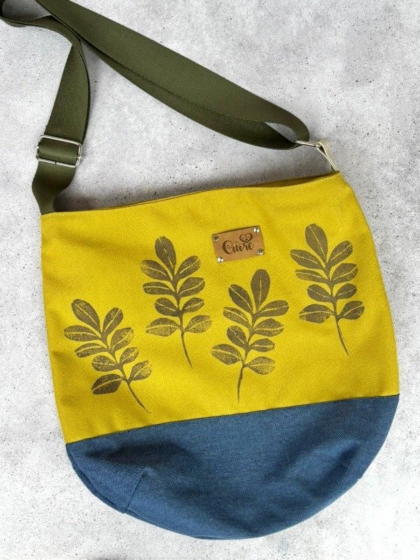 Producto - Cartera Tote Vida lima y base azul