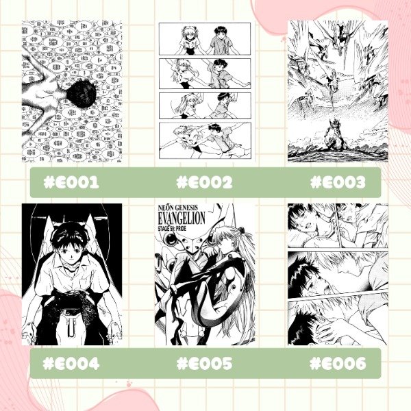 Producto - Evangelion // Postales foil - 5