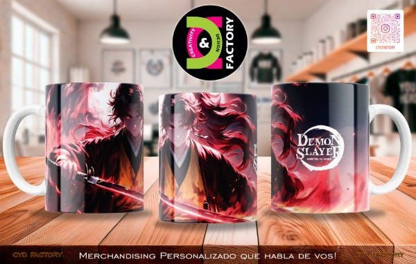 Producto - Taza Demon Slayer - TZ-RT-BL-11OZ-520-ANM-DS