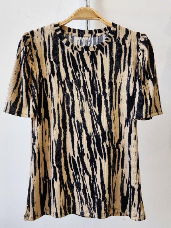Producto - Remera Manga Frunce Morley Animal Print (Art. 5491)