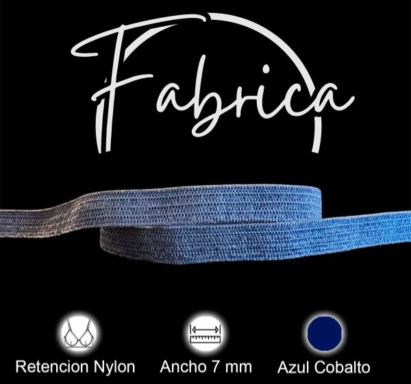 Producto - Retención 7mm azul cobalto nylon (1 metro)