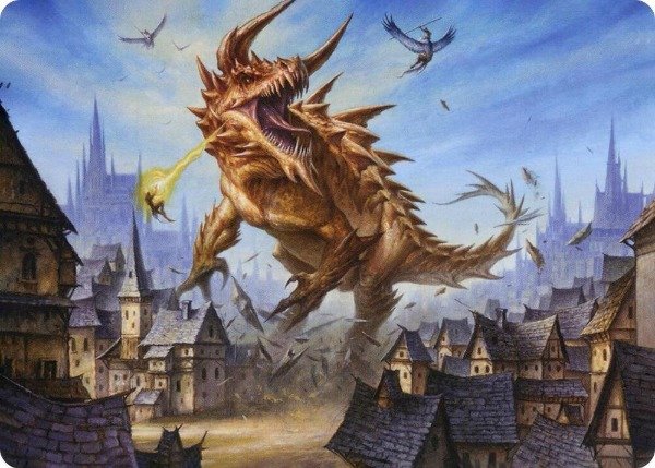Producto - Tarrasque Art Card - Art Series: Adventures in the Forgotten Realms (ASAFR)